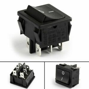 SCI 4Pcs Waterproof R13-33C Rocker Switch 6Pin  DPDT 6A/250VAC 10A/125VAC