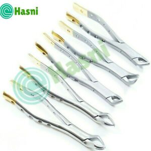 SET OF 5 GERMAN DENTAL TOOTH EXTRACTING EXTRACTION FORCEPS -DENTAL INSTRUMENT