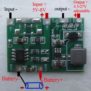 USB lithium lipo 18650 battery charger 3.7V 4.2V to 5V9V12V24V step up.module WF
