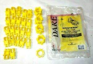 22 x Dare Products WESTERN Screw-Tight 1/4&#034; - 9/16&#034; Round Post Insulator