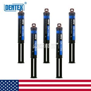 5 Packs Dentex Dental Composite Resin Self Cured Build Up Dual Cure Shade A3