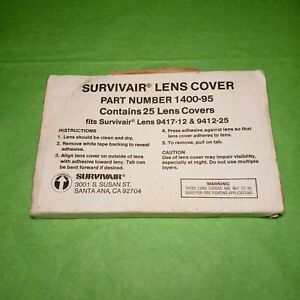 NEW OLD STOCK Survivair 1400-95 Lens Covers (25)
