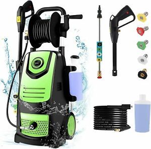Suyncll Pressure Washer 3800PSI Max 2.8 GPM Electric Green