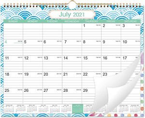 2021-2022 Wall Calendar - Monthly Hanging Calendar 18 Months, 15&#034; X 11.5&#034;, Perfe