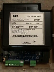 New Asco Power Transfer Switch 1PH 200A 240V 60Hz, Electronics Only
