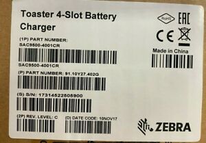 Brand New - Zebra Toaster 4-Slot Battery Charger SAC9500-4001CR