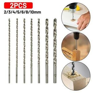 Extension Drill Bit Plastic Silver 2/3/4/5/6/8/10mm 2PCs Aluminum Compact