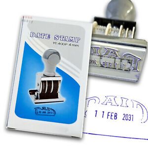 Paid Rubber Manual Set Date Stamp for Business Office School Store Use 1&#034; 2031