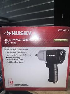 Husky H4425 Air Impact Wrench 3/8&#034; Drive 250 ft lbs 9500 RPM 1003 097 311