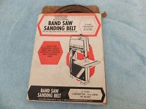 4 pack Sears Band Saw Sanding Belts for Craftsman 1/2&#034; X 80&#034; 80 Grit   22361 NOS