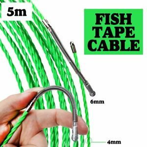 5m/15m/25m Electrical Fish Tape Cable Push Puller Rodder POM Wire Tool Cable