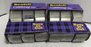 NEW 6 Rolls Scotch GiftWrap Tape 3/4 in. x 325 in. 2 Packs Of 3