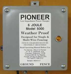 NEW Pioneer Electric  Fence Charger, Energizer, Fencer