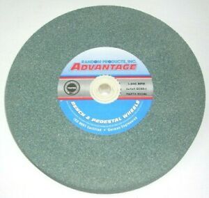 Advantage 95246 Green Silicon Carbide Bench Grinding Wheel 8 x 1 x 1 60 Grit