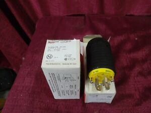 2-NEW P &amp; S LOCKING PLUGs 30 AMP 250 VAC 3P 4W GROUNDING  NEMA L15-30P