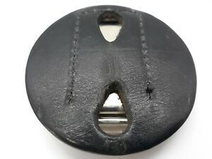 Tex Shoemaker &amp; Son Black Leather Clip-On Star Badge Holder