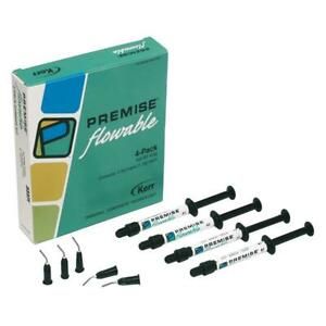 Premise Flowable Trimodal Composite 4 Pack Syringes B1 by KERR SALE !!!