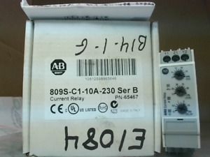 Allen Bradley 809S-C1-10A-230 Current Relay Ser.B 10A  AC/DC - New In Box