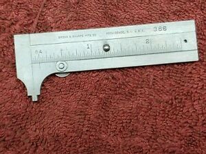 Vintage Brown &amp; Sharpe No.388 Pocket Slide Caliper