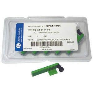 GRAPHIC CONTROLS 82-72-3114-06 - GREEN TEMPERATURE PENS Chart Recorder Pen,Green