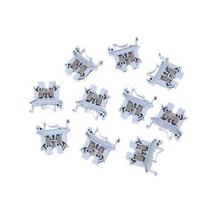 10x UK-2.5B 800V 32A 2.5mm DIN Rail Screw Mounting Terminal Connector Block  SF