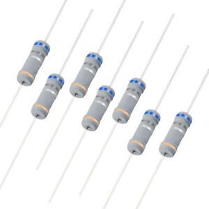 50pcs 2W 0.68 Ohm Carbon Film Resistor 5% Tolerance 4 Color Bands
