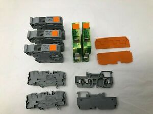Lot of Wago 0285-0137 + 0285-0135 2-Conductor Din Rail Terminal Blocks