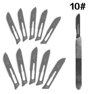 1pcs Scalpel Knife With 10pcs Sculpting Blades 10# 11# 12# 15# Animal Surgical K