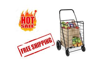 Whitmor Deluxe Utility Cart, Extra Large, Black