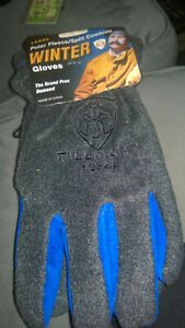 Tillman 1584 Polar Fleece ColdBlock Lining Leather Palm Winter Gloves X-Large