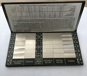 SPI 30-695-1, Surface Roughness Standards Composite Pocket Set Quantity 1