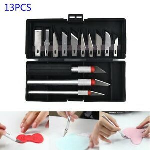 13PCS Cutter Balde +3pcs Handle Art KnifeExacto Hand Carving Tool Arts &amp; Craft