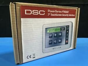 DSC PowerSeries PTK5507 Touchscreen Security Interface Alaem Panel 7&#034; Silver