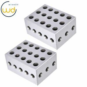 1 Matched Pair Ultra Precision  2-3-4 Blocks 23 Holes .0002&#034; Precision Machinist