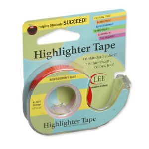 LEE PRODUCTS COMPANY (6 RL) REMOVABLE HIGHLIGHTER TAPE 13977BN