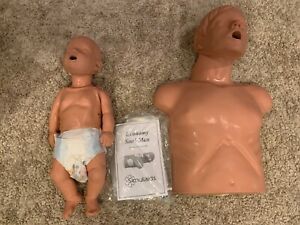 CPR mannequins- simulaids, sani baby/adult with tote bag 