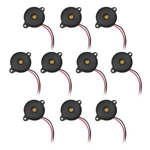 DC 12V 5mA Piezo Electronic Tone Buzzer Alarm 85db Continuous Sound Original