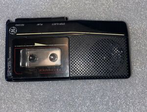 GE 3-5370B Black Microcassette Tape Player / Recorder Personal Handheld Tested