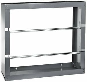 Durham 384-95 Gray Wire Spool Rack with 2 Rods, 26-1/8&#034; W x 17-7/8&#034;H x 6&#034;D