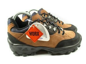 Red Wing Worx Work Safety Shoes Boots Women&#039;s 6 Wide Brown Leather Lace Up NEW
