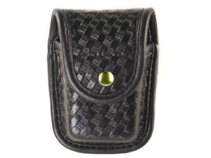 Bianchi 22191 Basketweave Black Pager/Glove Pouch w/Brass Snap Model 7915