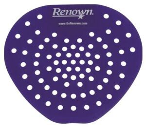 Renown Flat Urinal Screen Blue Bubblegum 12/Box REN03012-HP