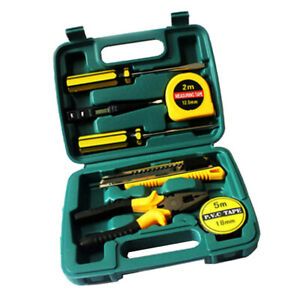 7Pcs Home Repair Tool Set Mechanic Household Hand Tool Kit with Plastic Case