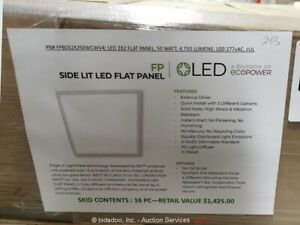 Lot of 16 EcoPower FPB032X250WCWV4 LED Flat Panel Side Lit 50W bidadoo -New