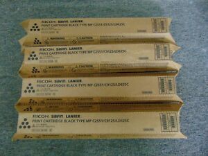 841586 New Genuine Ricoh Savin Lanier Black (4pk) Toners for 2551 C9125 LD625C