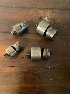 GREENLEE USA 730 RADIO CHASSIS PUNCH LOT OF 4 . 1-1/8&#034;. 1&#034; . 7/8&#034;(2)