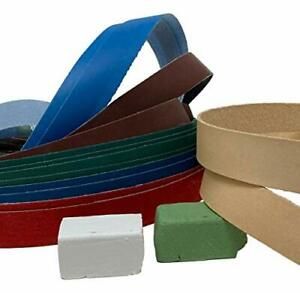1 X 30 Double Combo Pack  12 Grit + 2 Leather + Green &amp; White Compound