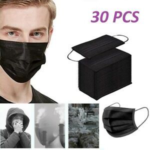 Reusable Safety Black Face Mask Resistance Protective Mask Face Non-woven Soft