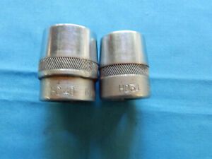 BONNEY SOCKETS LOT OF TWO 3/4&#039;&#039; DRIVE 1 1/4&#039;&#039; &amp; 1 1/16&#039;&#039;  CHROMED, HD 40 &amp; HD 34