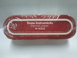 Genuine Authentic Texas Instruments TP-20225 Thermal Printer Paper New Sealed